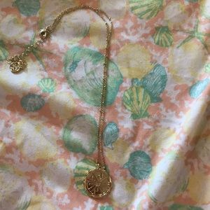 Lily Pulitzer Gold Metallic Charm Necklace